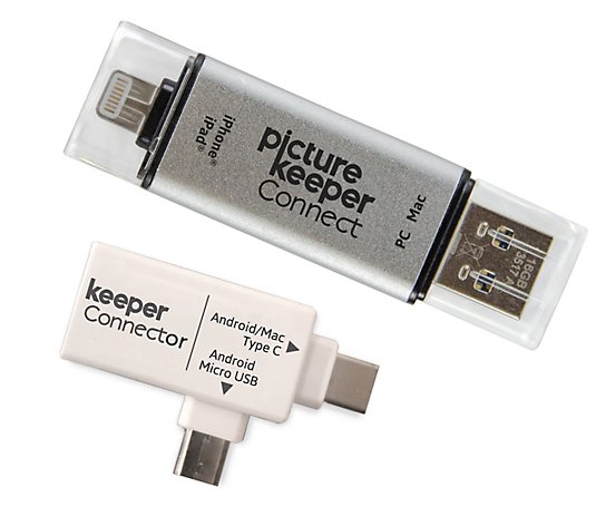 Picture Keeper Connect Photo & Video Flash Drive for PCs & Android Devices 128GB Flash Drive Apple