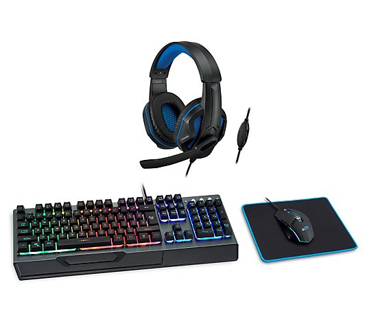 iLive Gaming Value Pack w/ Keyboard, Mouse, Pad& Headphones