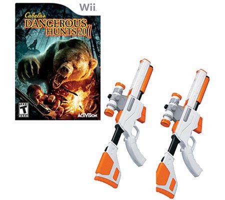 Cabela's Dangerous Hunts 2013 w/gun Wii Game 