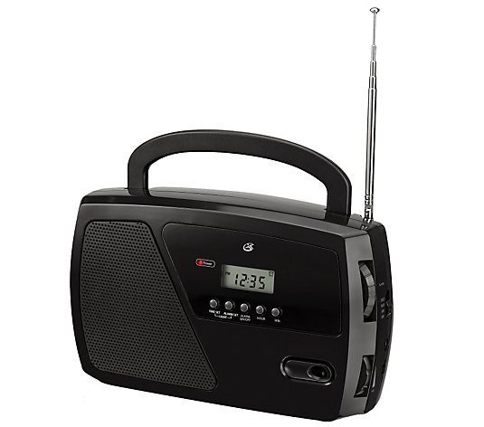 GPX Shortwave AM/FM Radio with Digital Clock and LCD Display