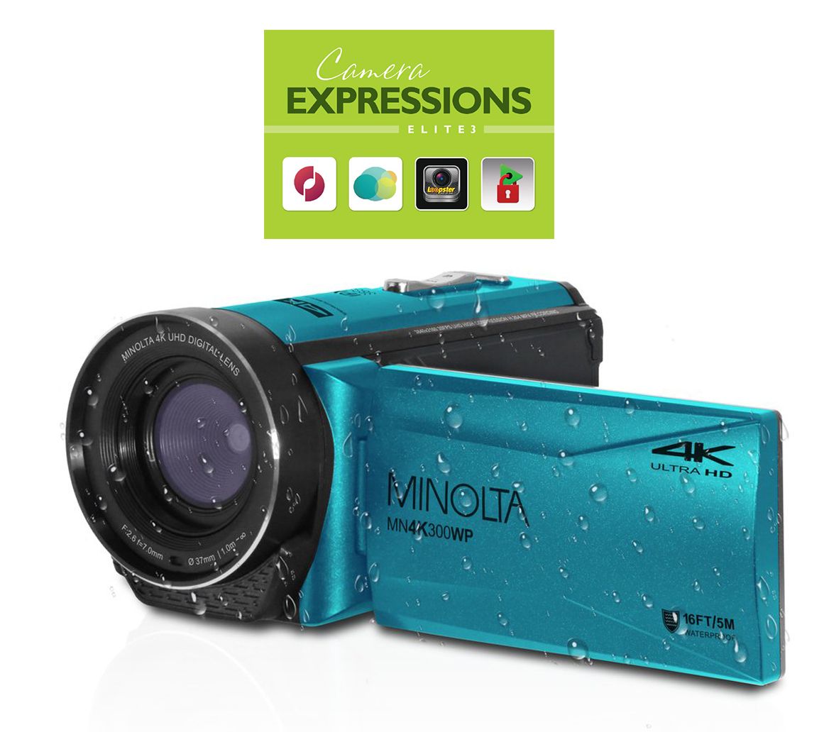 Minolta MN4K300WP 4K Ultra HD Waterproof Camcorder