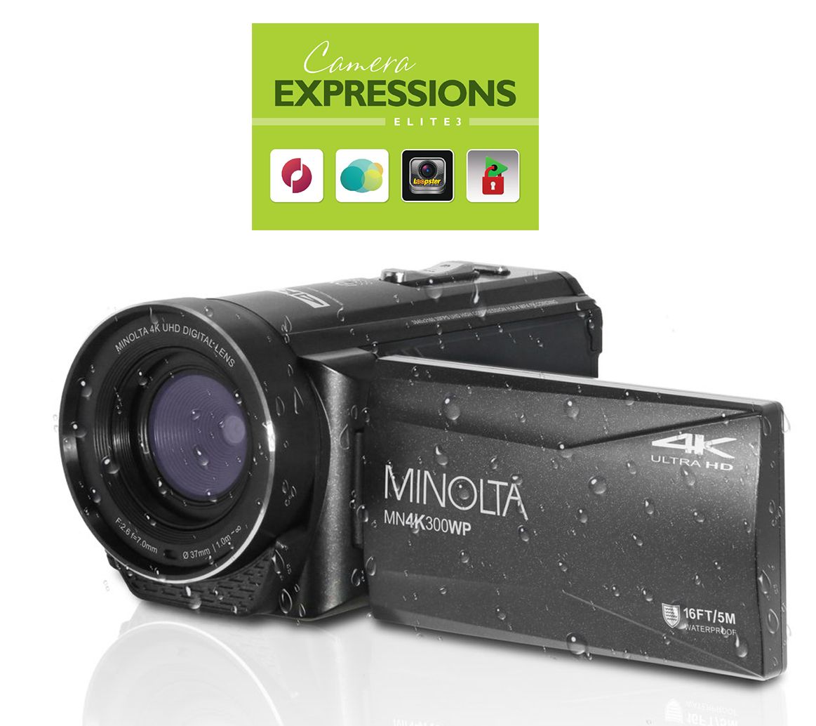 Minolta MN4K300WP 4K Ultra HD Waterproof Camcorder