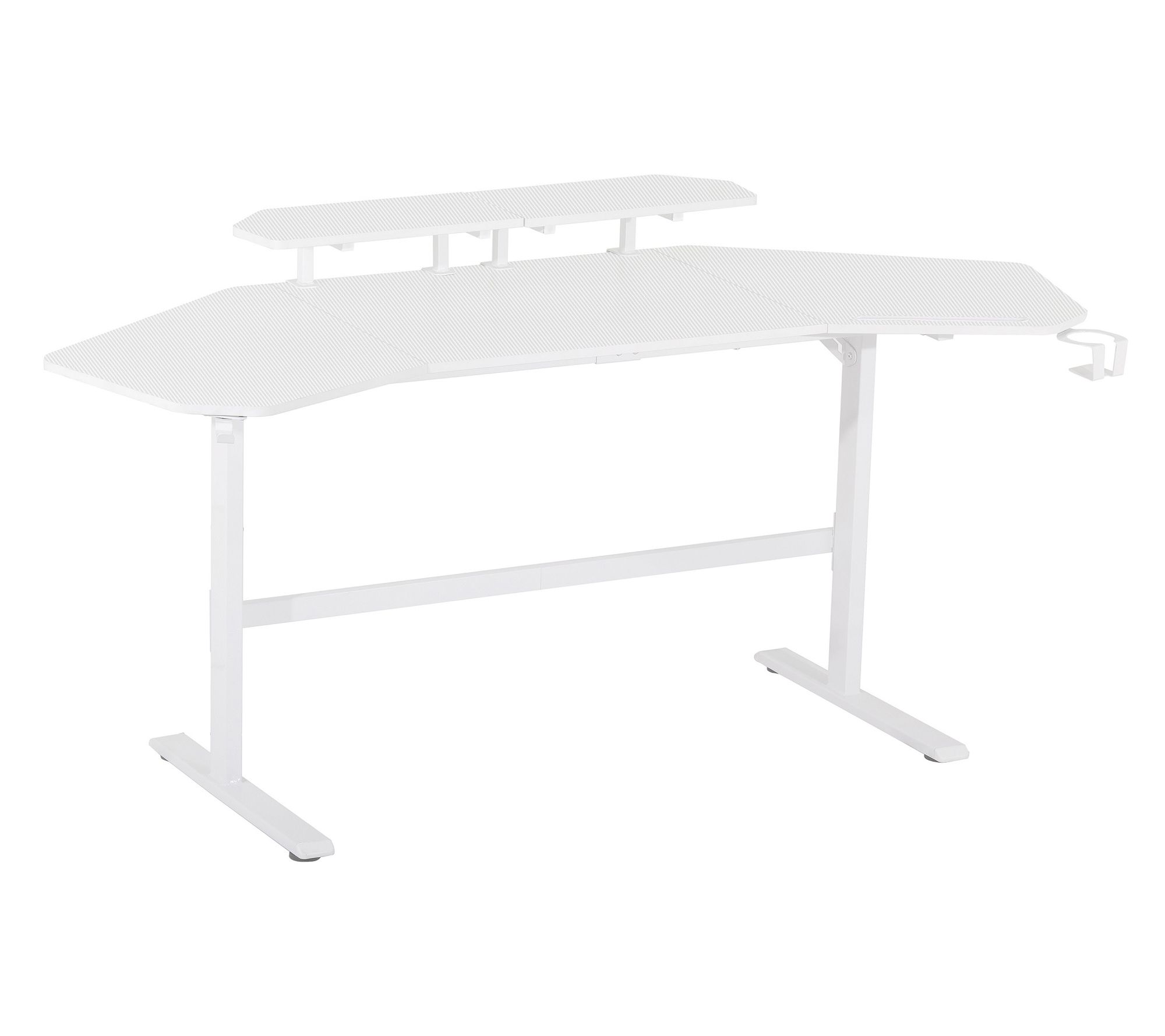 Techni Sport TS911D Gaming Desk w/ Shelves & Accessory Holder