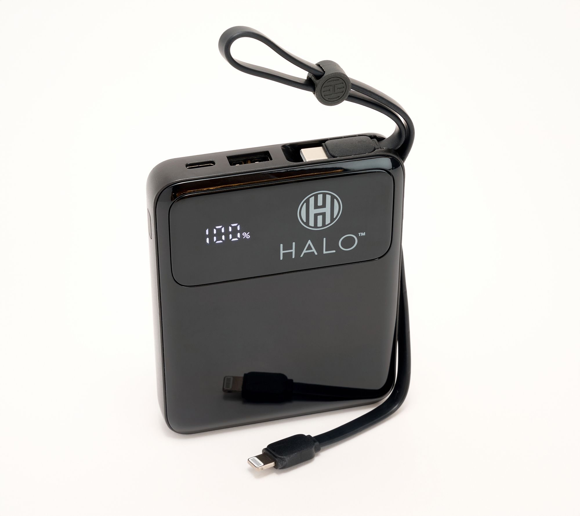 HALO 5,000mAh Power Bank w/ Built-In Cables