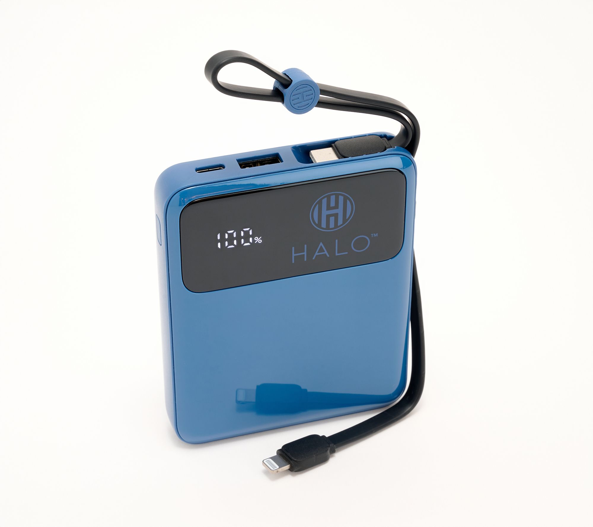 HALO 5,000mAh Power Bank w/ Built-In Cables