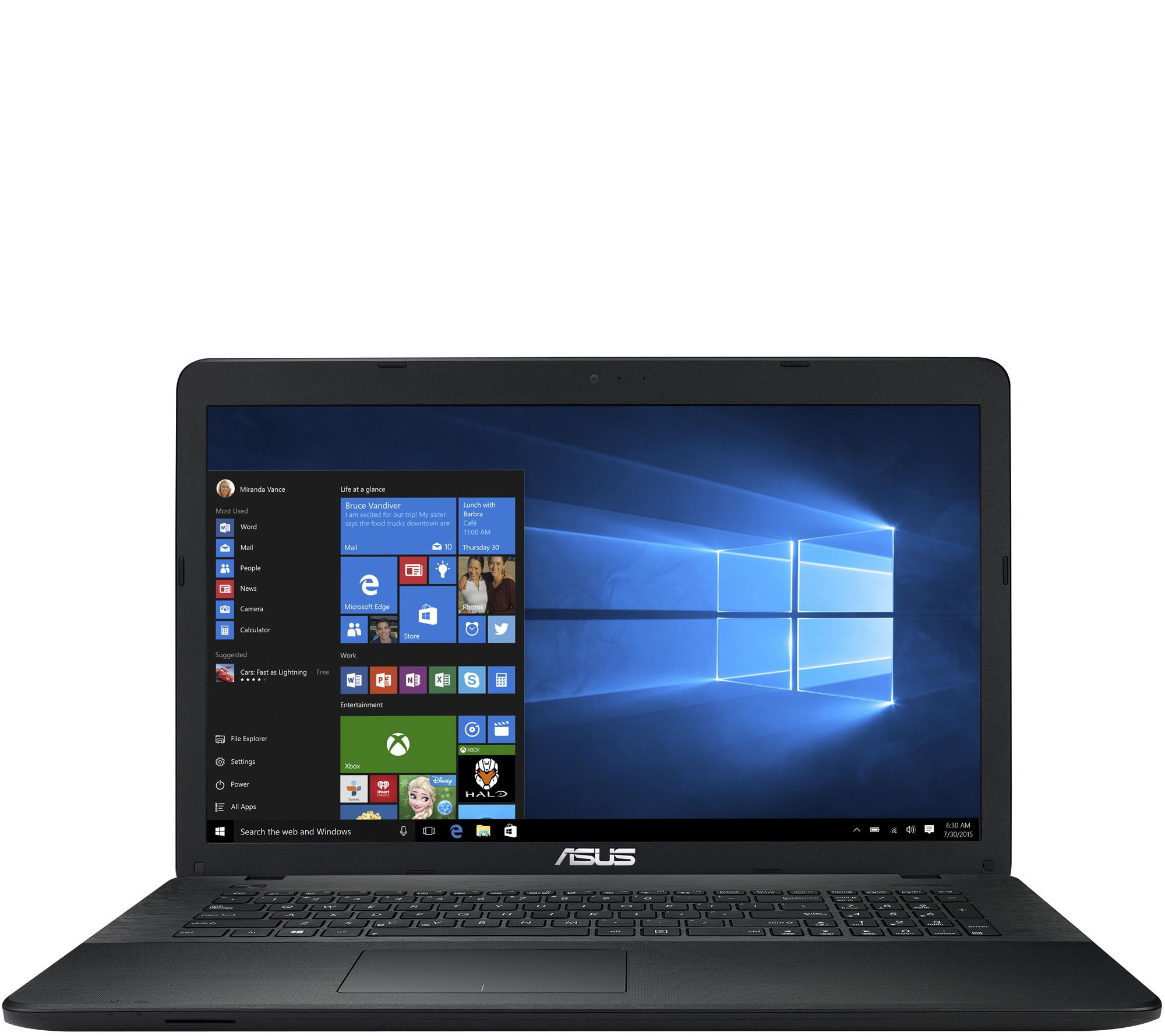 ASUS 17" Touch Notebook Win10 8GB RAM 1TB HDD w/ 2YR Warranty & Software