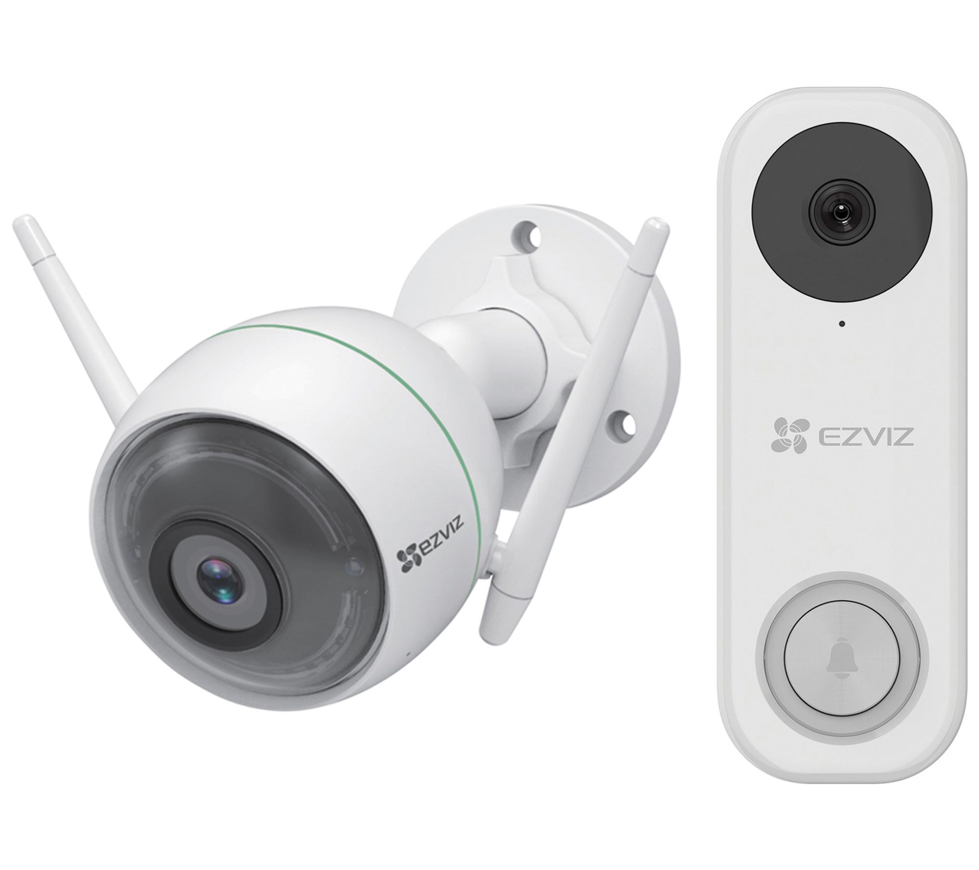 EZVIZ AI WiFi Vid Doorbell & WiFi Cam w/ Smart Detection