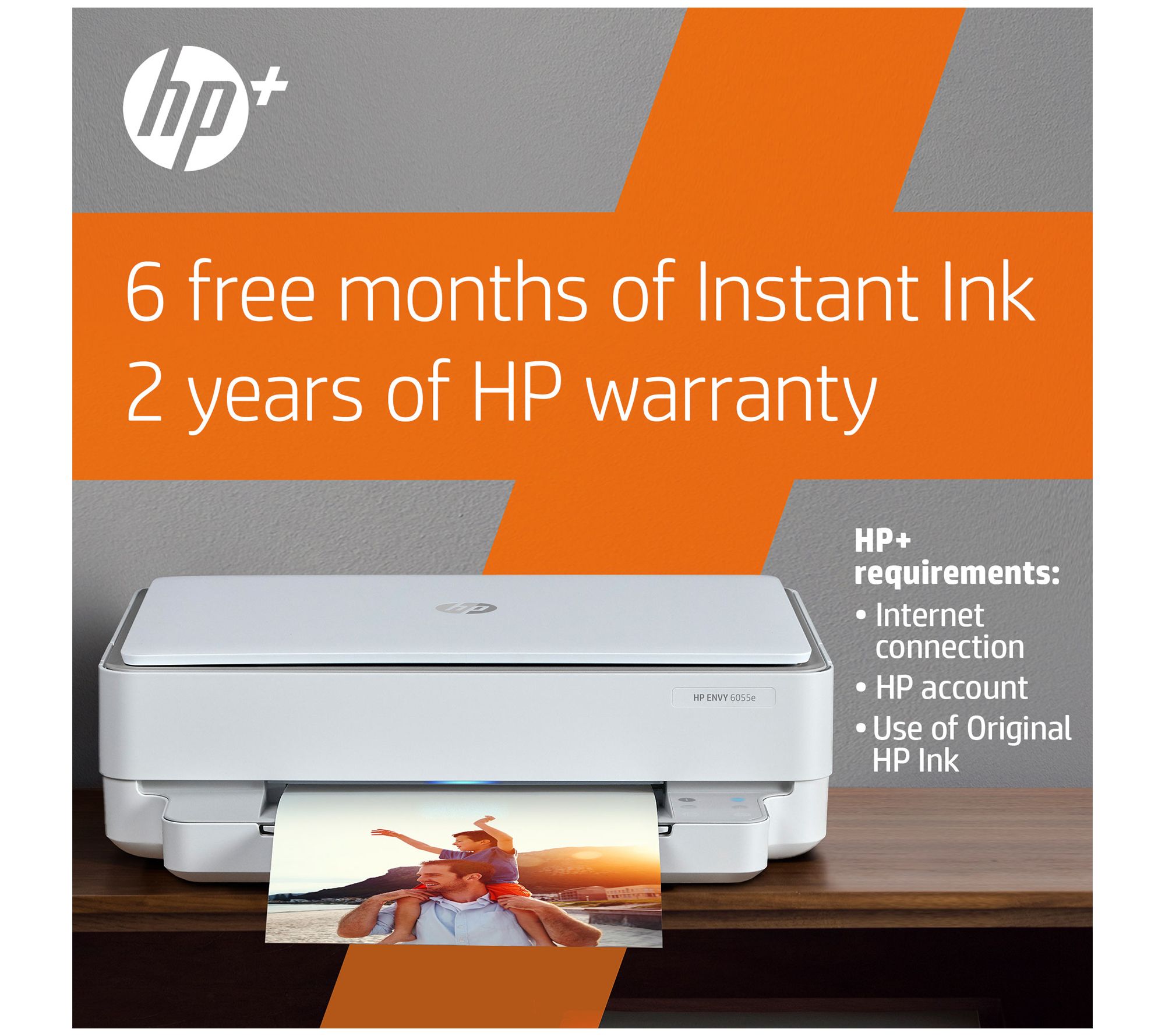 Hp Envy 6055e All In One Printer With 6 Months Instant Ink 5491