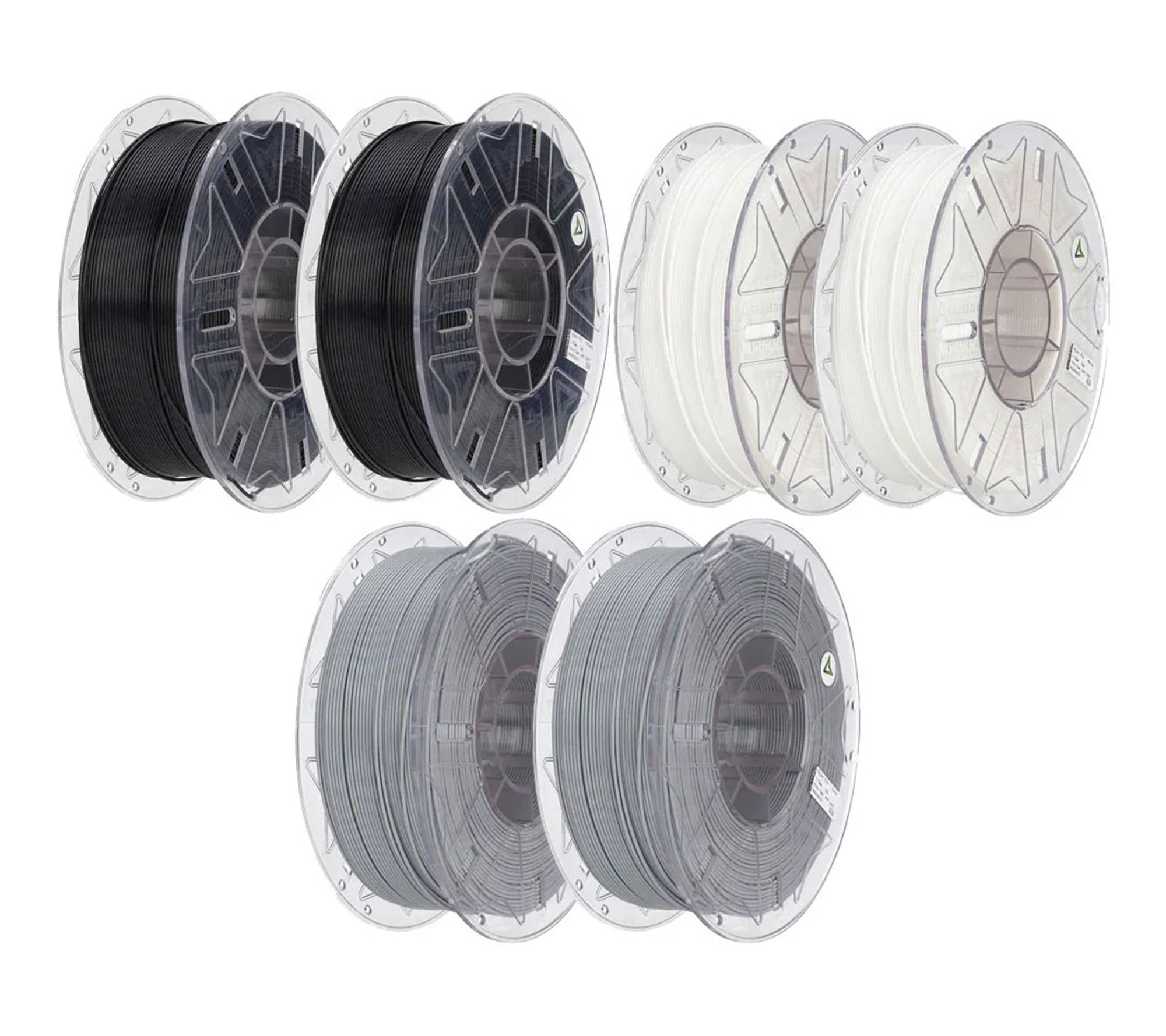 Creality Everyday 6KG Filament Bundle (2ea White Black Grey)