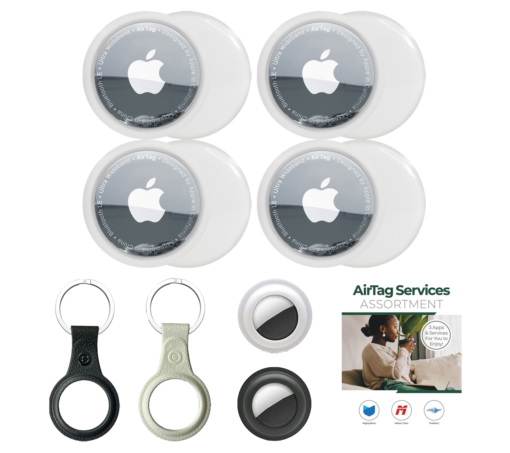 Sherry 4 Pack Silicone AirTag Holder