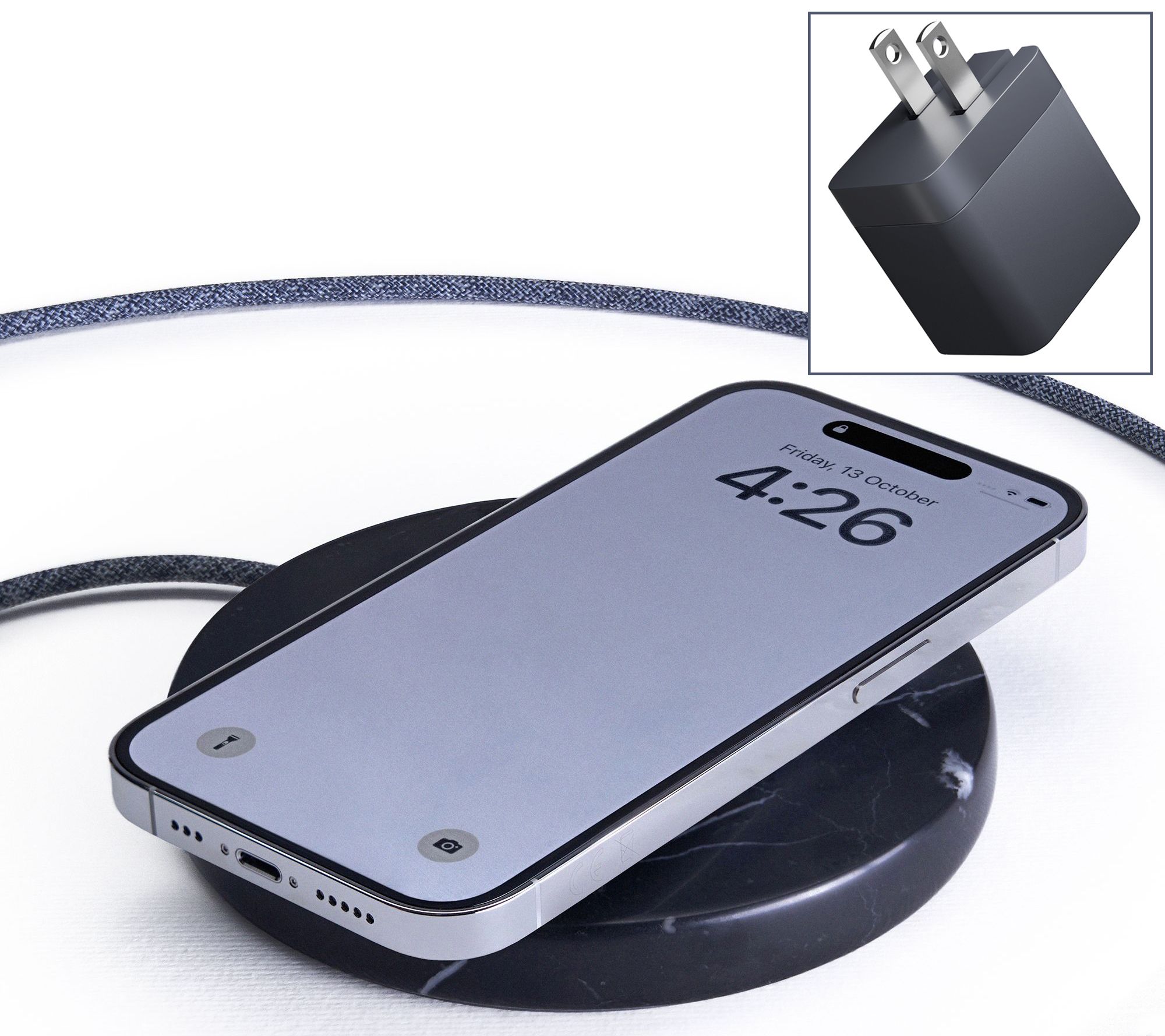 Einova Wireless Charging Stone with 30W AC Adapter