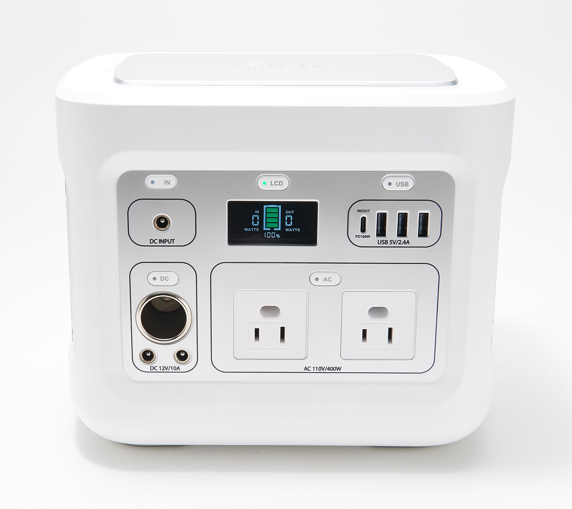 HALO Portable Back-up Power Station w/ AC Outlets, USB and DC Ports ...