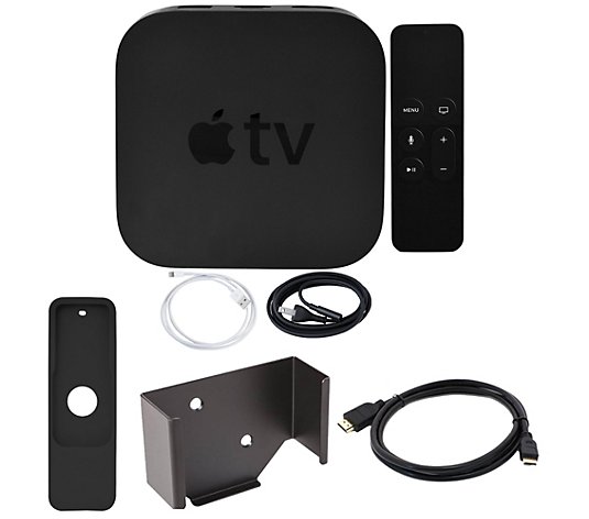 Apple TV 4K 32GB with Wall Mount and HDMI Cable - QVC.com
