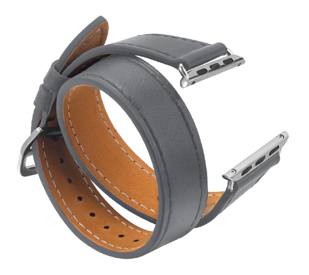 Digital Basics Apple Watch 38/40mm Leather Double Wrap Band