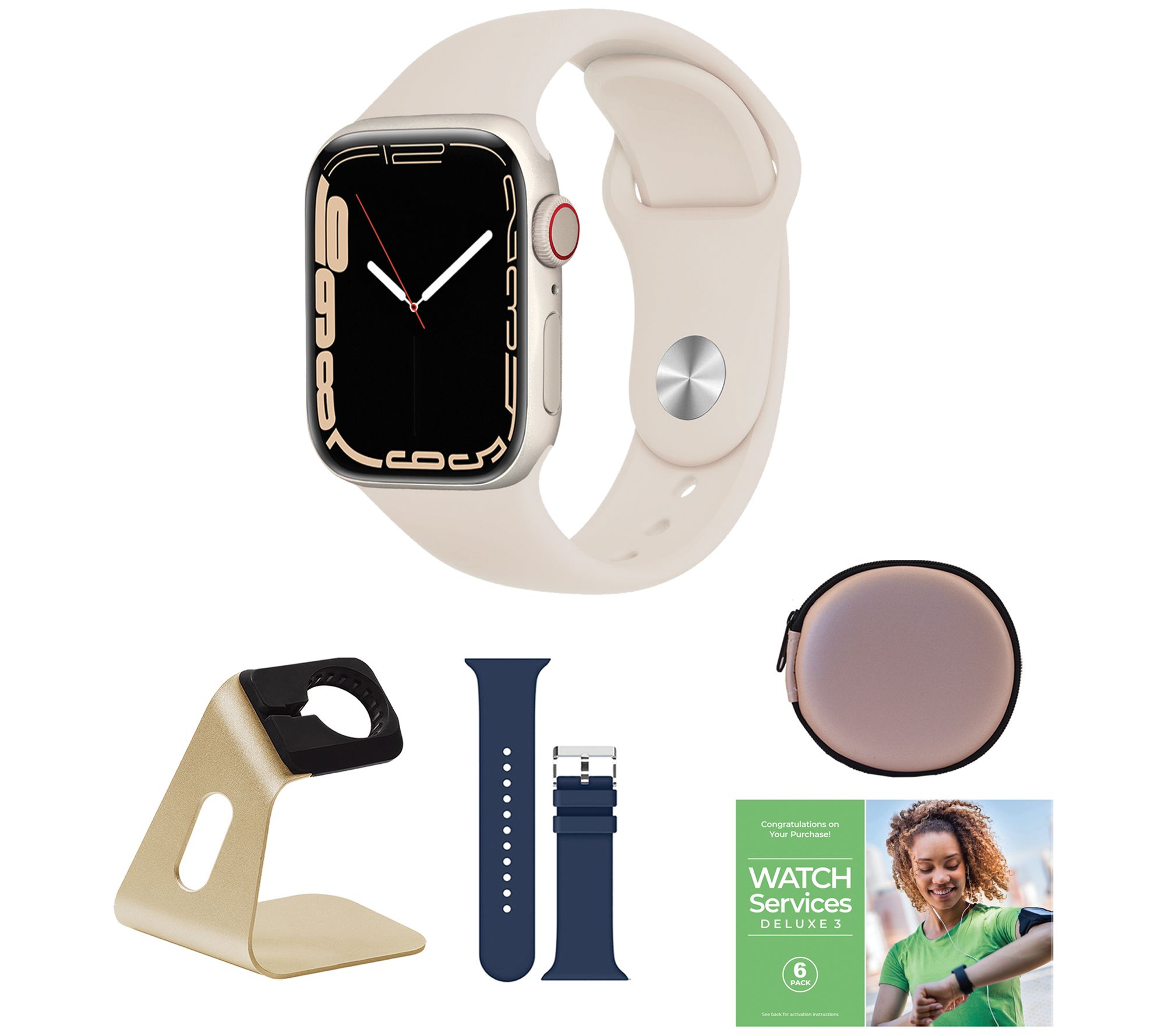 Apple Watch Series 7 mm GPS & Cellular with A ccessories   QVC.com