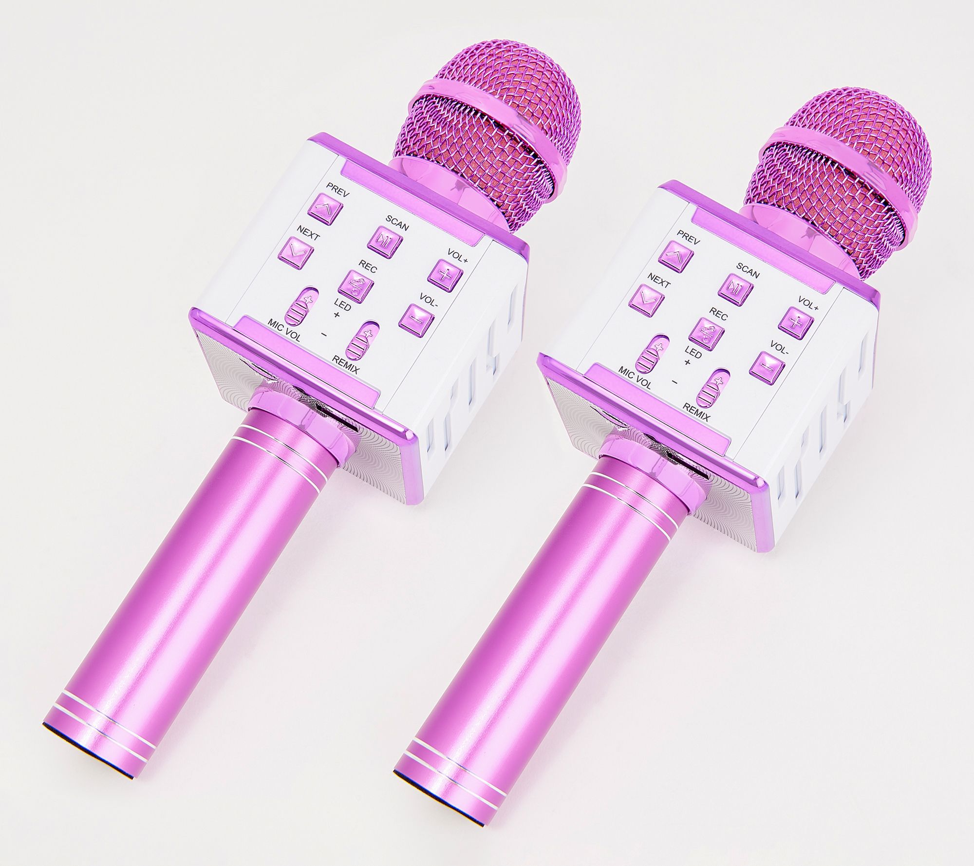 colorful microphones