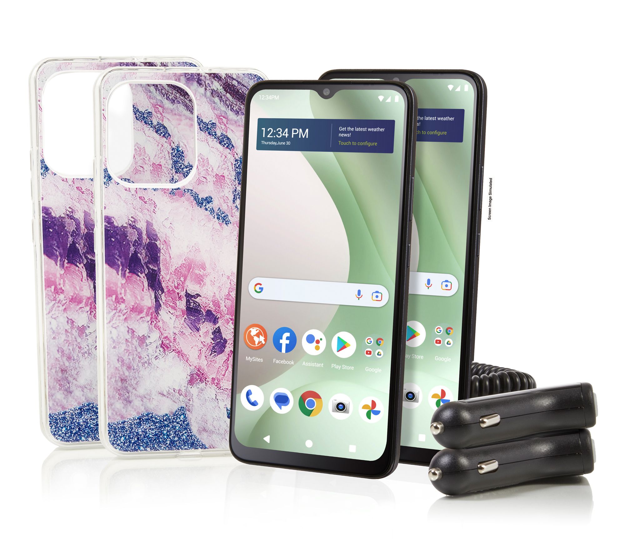 Tracfone BLU View 5 2 Pack with 1500 Talk/Text/Data