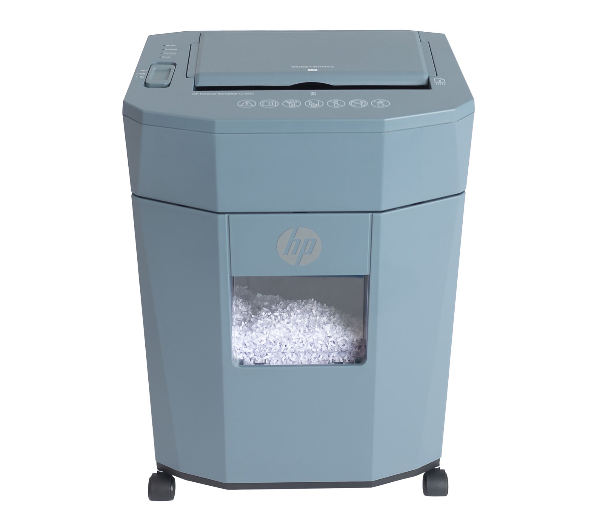  HP 100-Sheet Autofeed Finecut Shredder w/3.8 Gallon Drop Bin