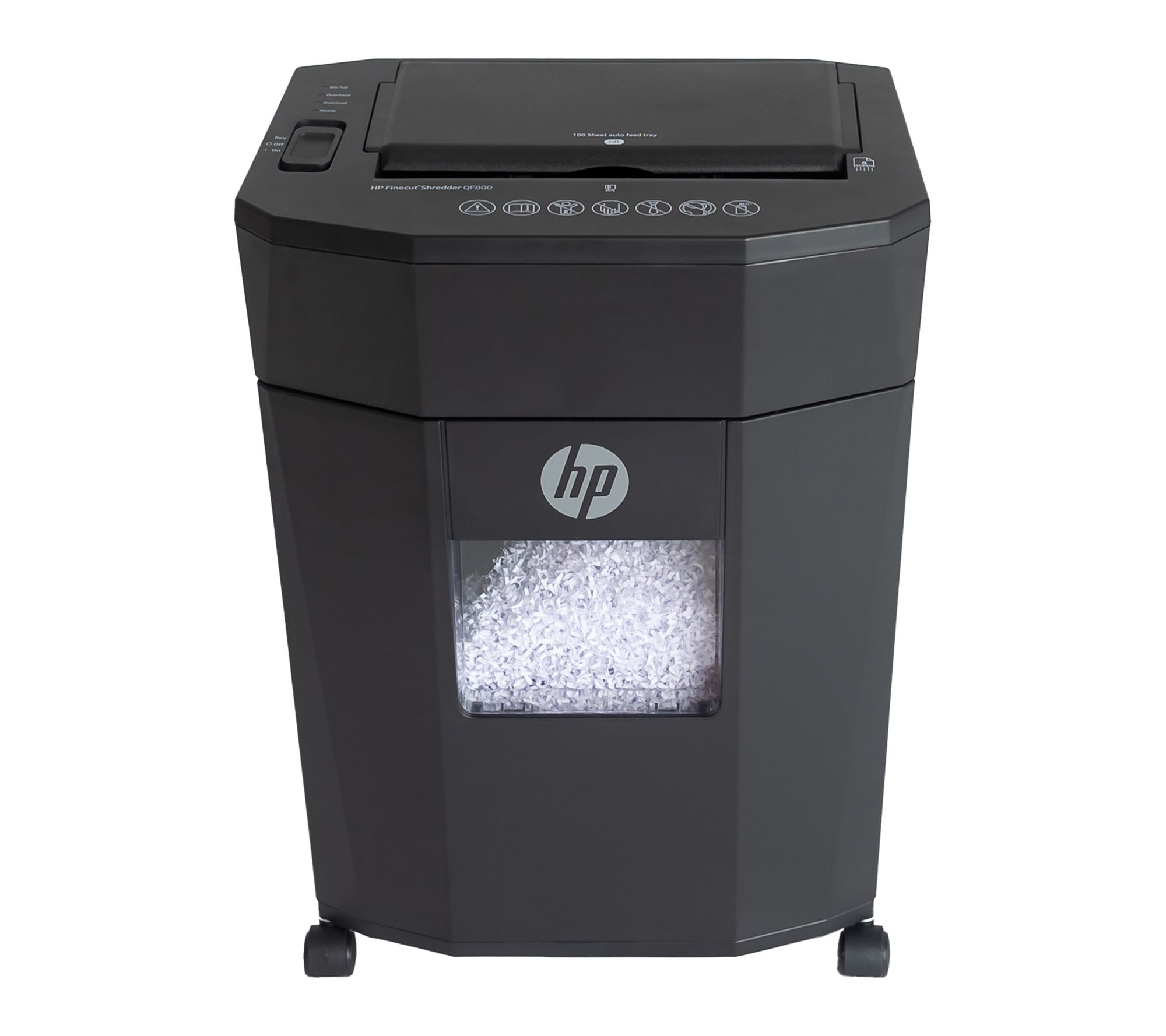 HP 100-Sheet Autofeed Finecut Shredder w/3.8 Gallon Drop Bin