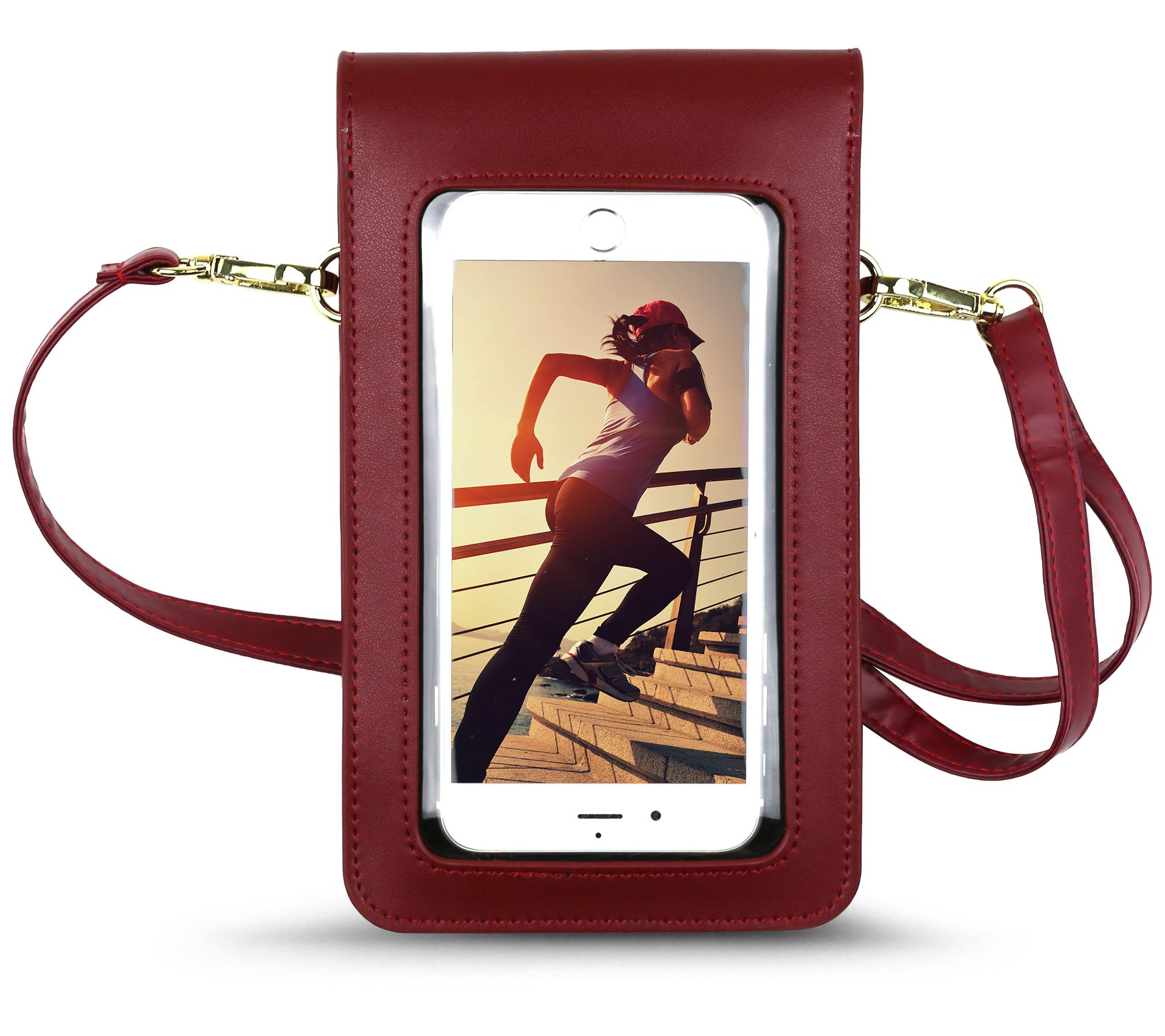 designer crossbody cell phone holder