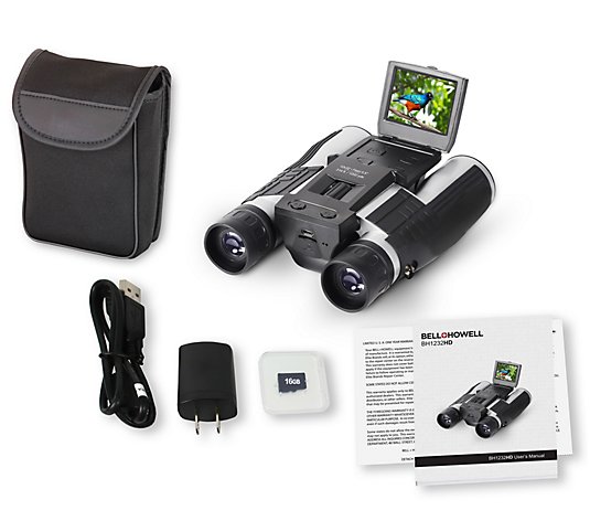 Bell & Howell 1080p Full HD Camcorder Binoculars with Memory Card