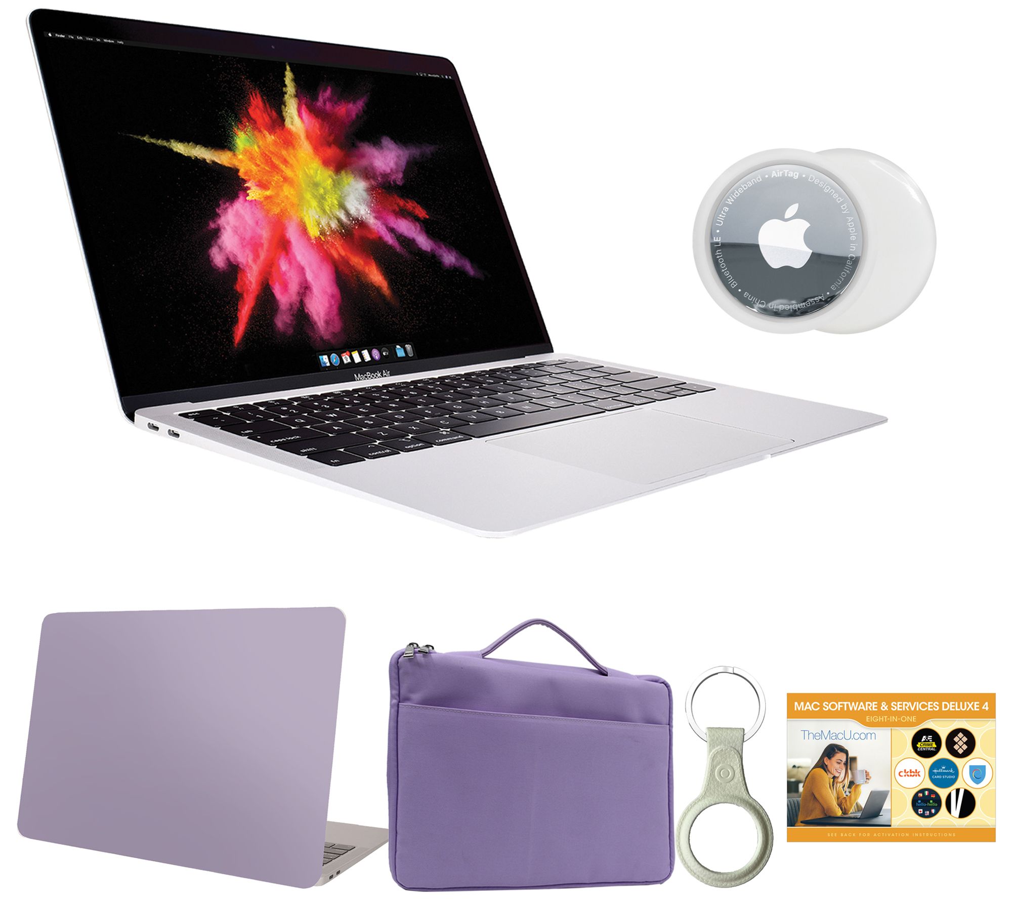 Apple MacBook 13" 256GB with AirTag, Accessories and Voucher - QVC.com