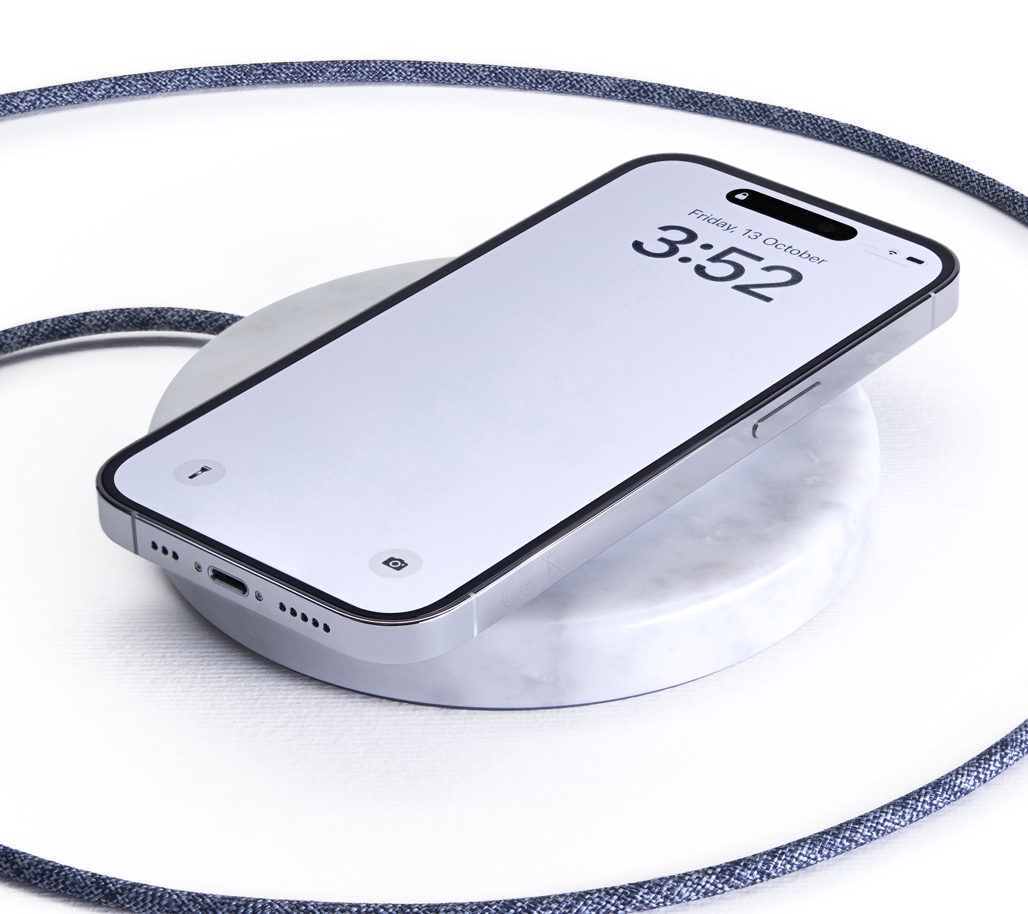 Einova Classic Stone 10W Wireless Charger with USB-C Cable