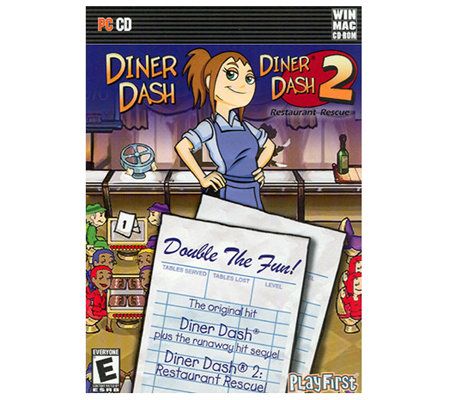 Diner Dash (PC) - Restaurant 1 (Level 1-1 to 1-10) HD Walkthrough