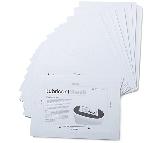 Shredcare 24-Pack Lubricant Sheets