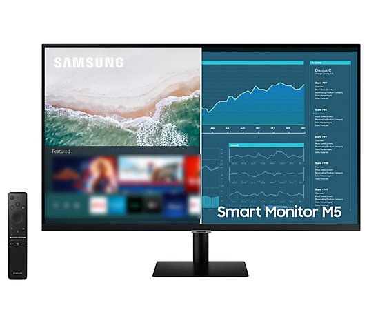 Samsung 27" Smart Monitor with Mobile Connectivity & Voucher