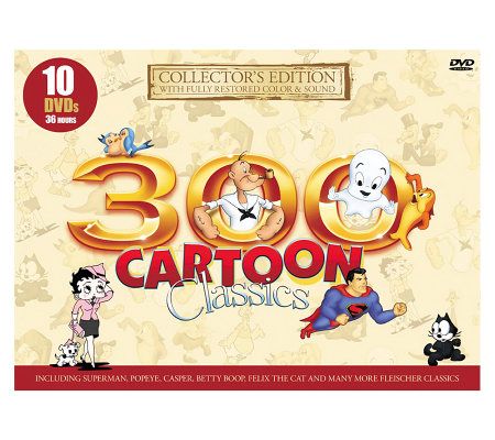 300 Classic Cartoons - 10-Disc DVD Set — QVC.com