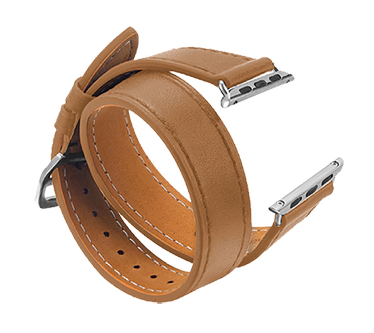 Digital Basics Apple Watch 42/44mm Leather Double Wrap Band