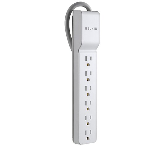 Belkin 6-Outlet Home/Office Surge Protector - 2.5' Cord