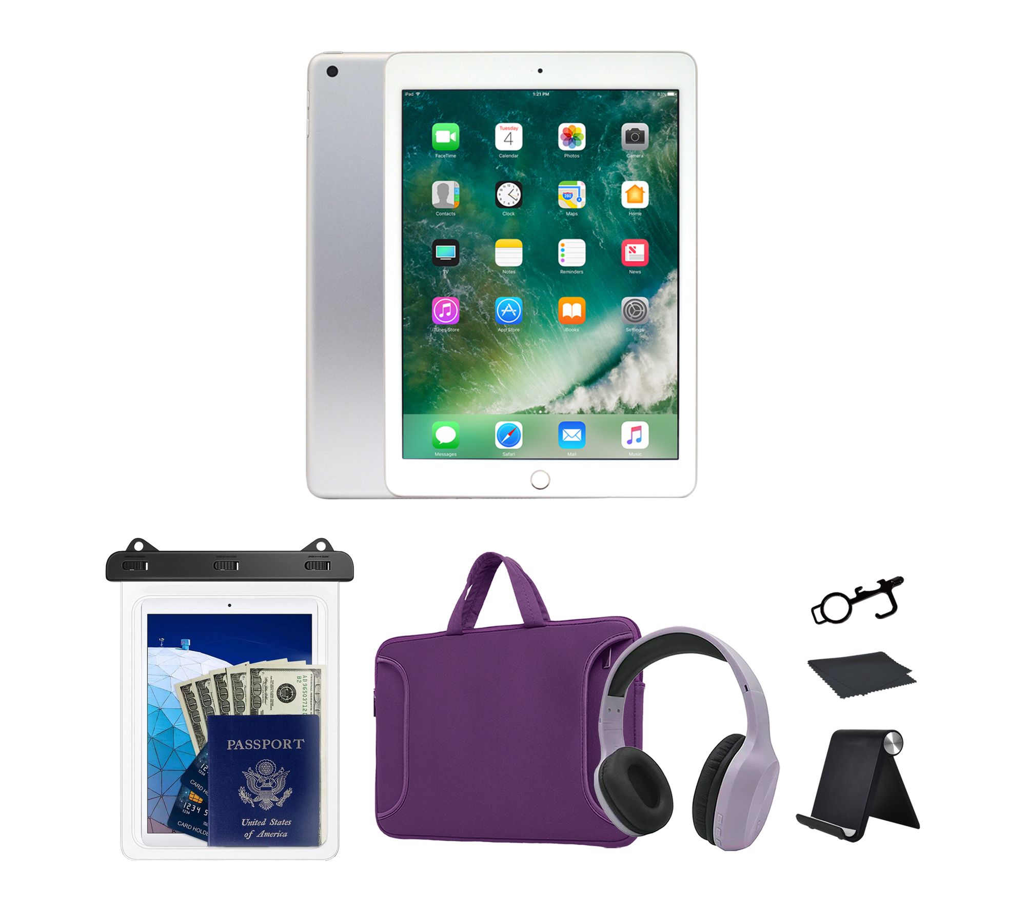 Refurbished 2018 Apple iPad 9.7" 32GB Wifi Bundle 3