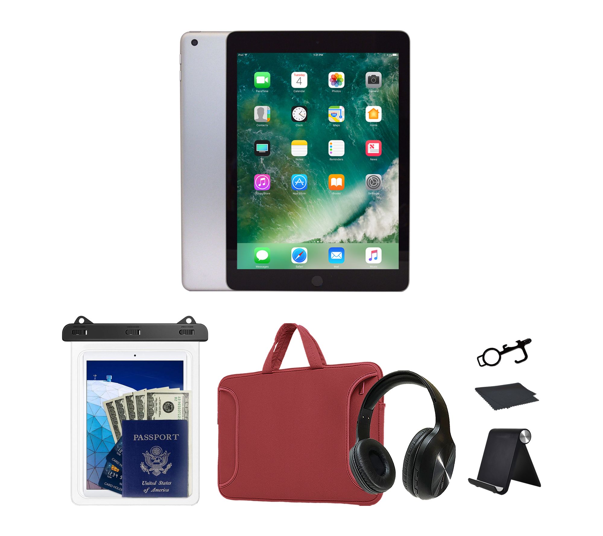 Refurbished 2018 Apple iPad 9.7" 32GB Wifi Bundle 3