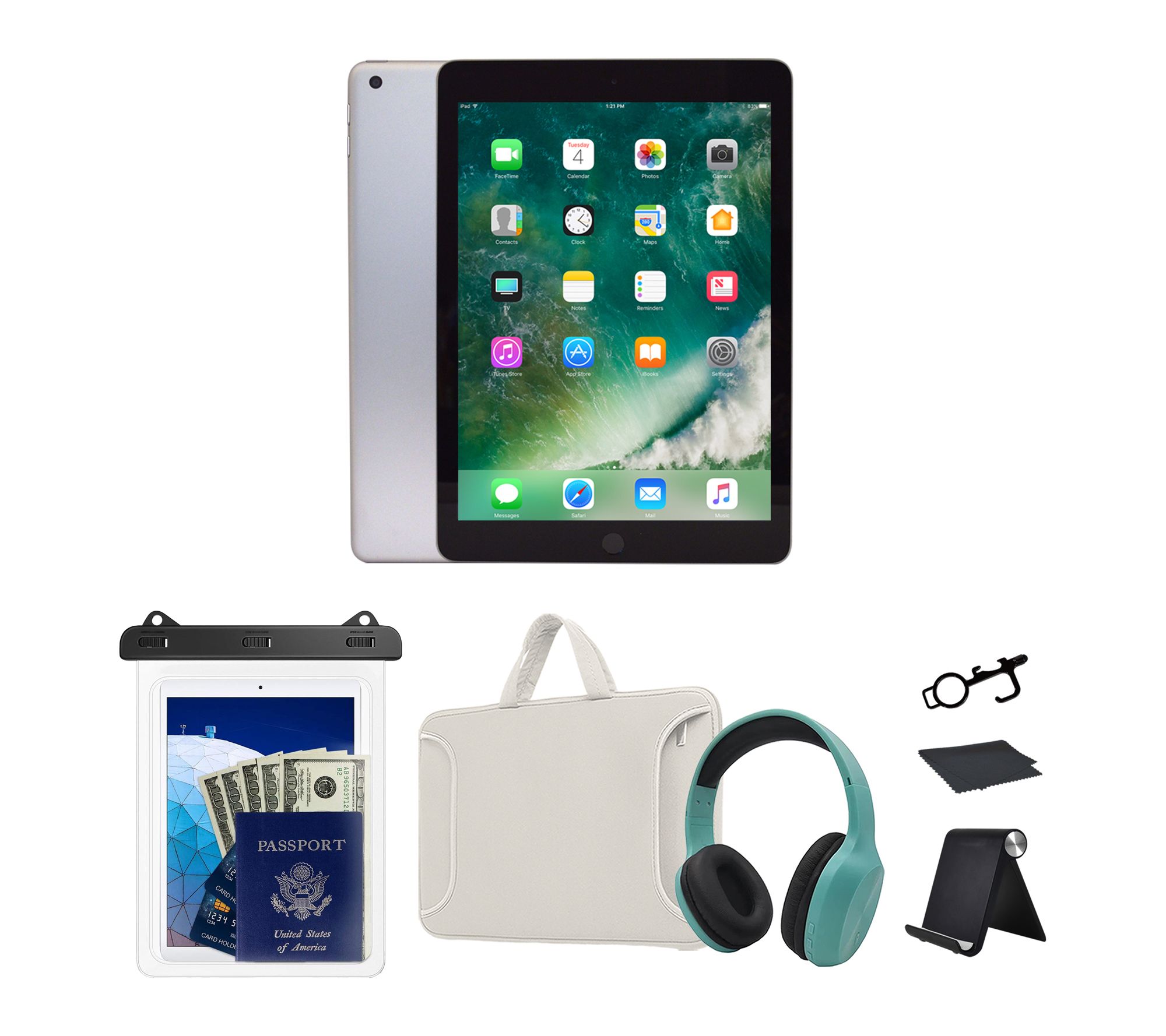 Refurbished 2018 Apple iPad 9.7" 32GB Wifi Bundle 3