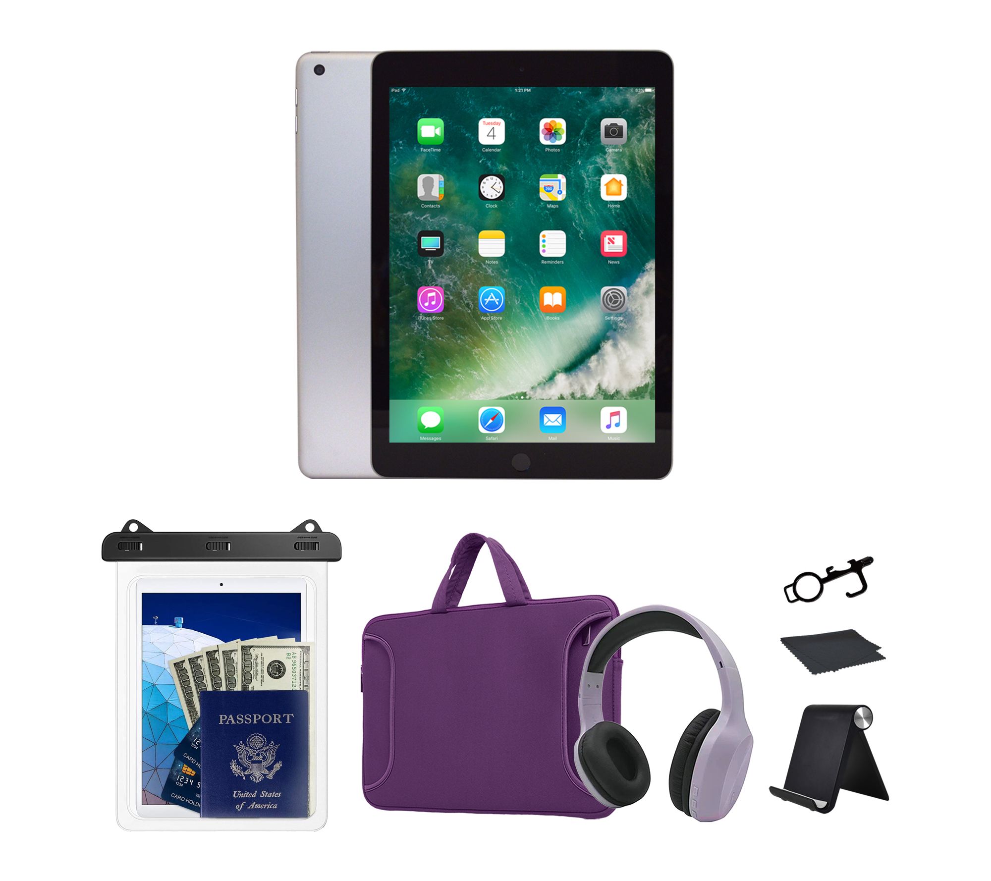 Refurbished 2018 Apple iPad 9.7" 32GB Wifi Bundle 3