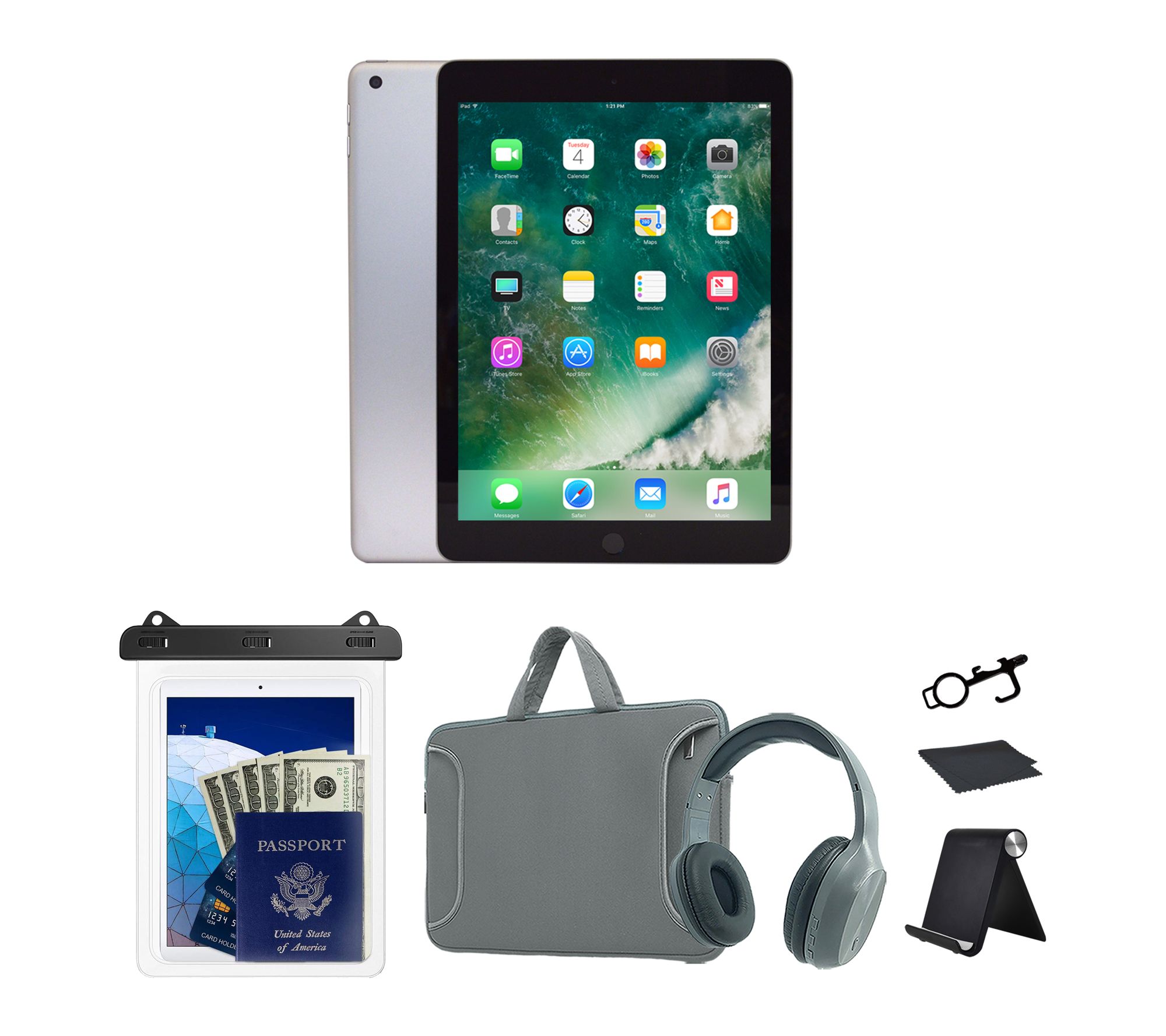 Refurbished 2018 Apple iPad 9.7" 32GB Wifi Bundle 3
