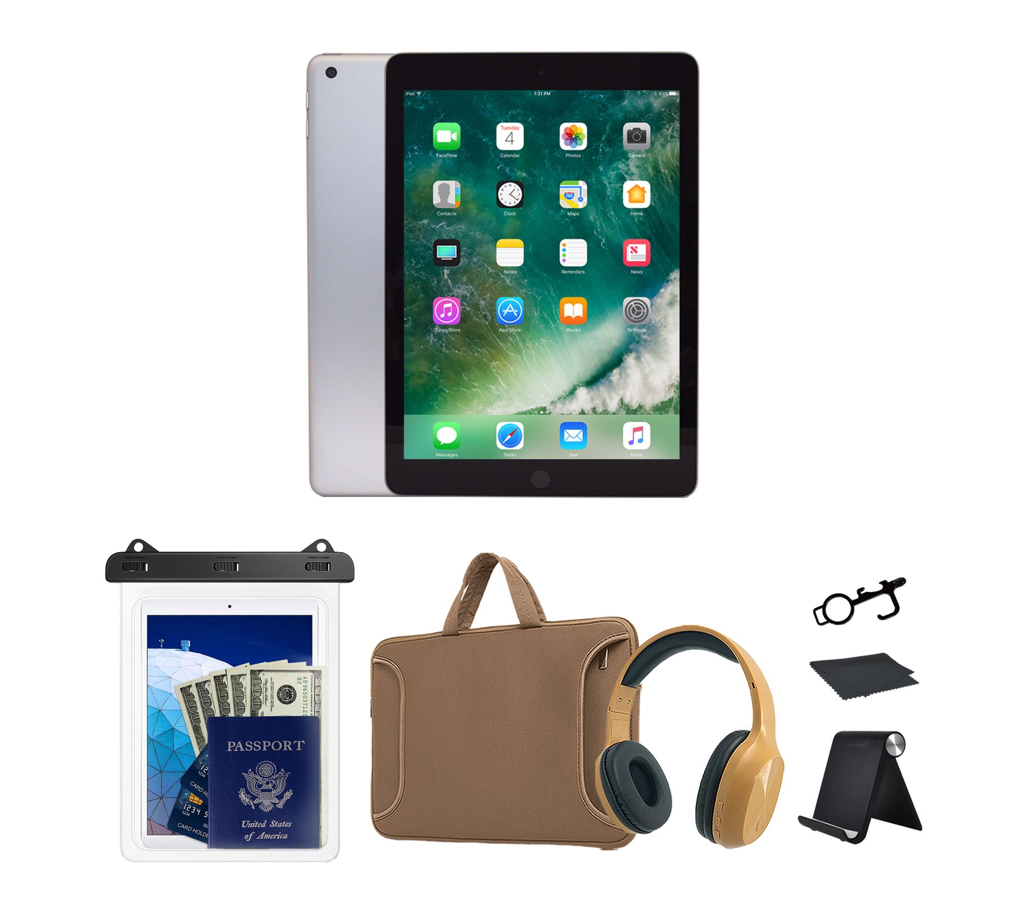 Refurbished 2018 Apple iPad 9.7" 32GB Wifi Bundle 3