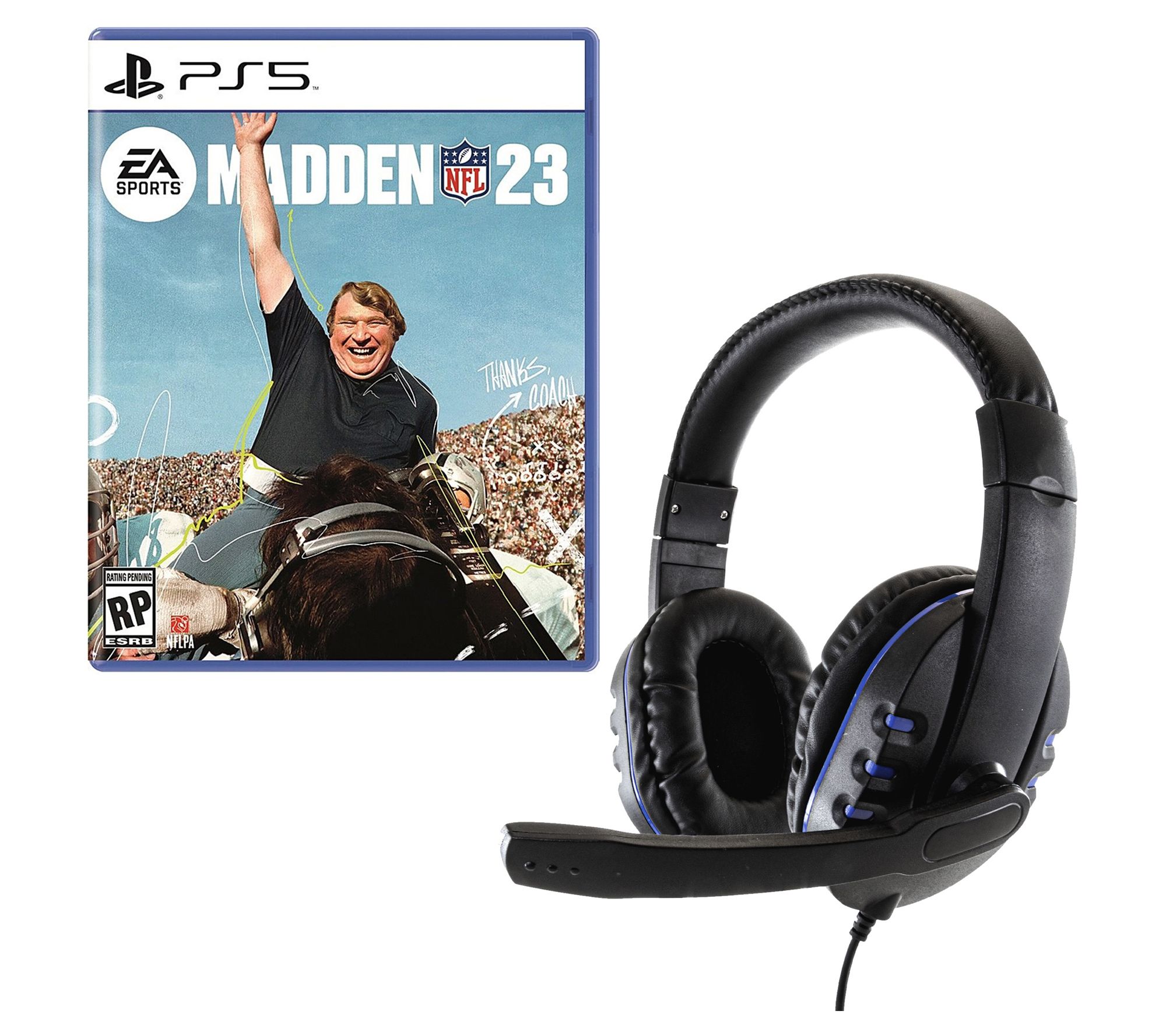 PS5 Madden NFL 23 Game w/ Universal Headset 