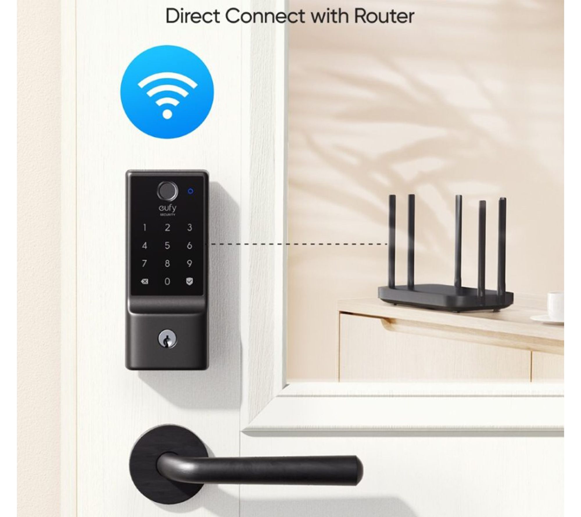 eufy C220 Smart Door Lock with Fingerprint andKeyless Entry - QVC.com