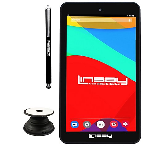 LINSAY 7" Android 12 Tablet w/ Holder & Pen
