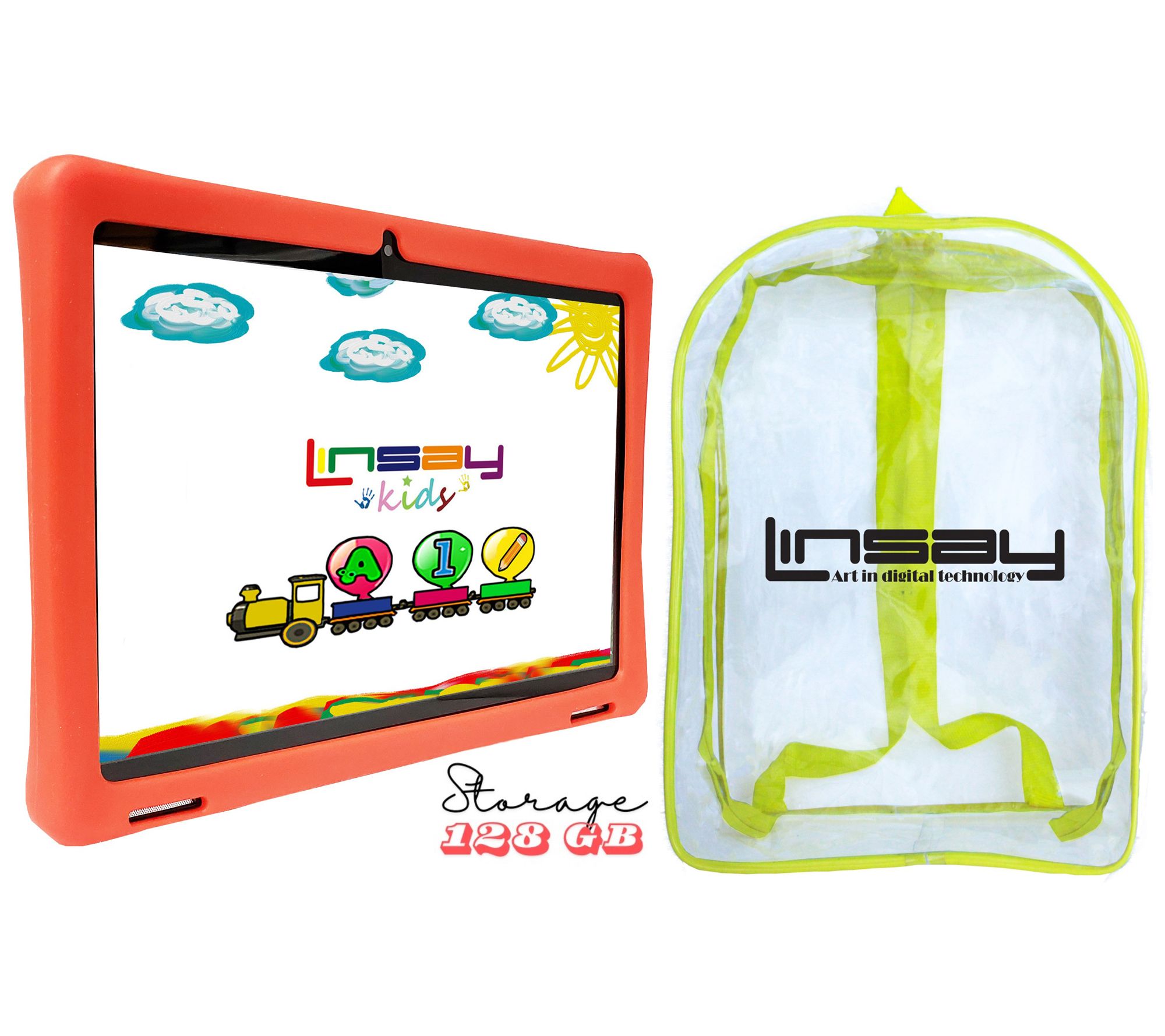 LINSAY Tab Octa Core Kids 128GB w/ Back Pack