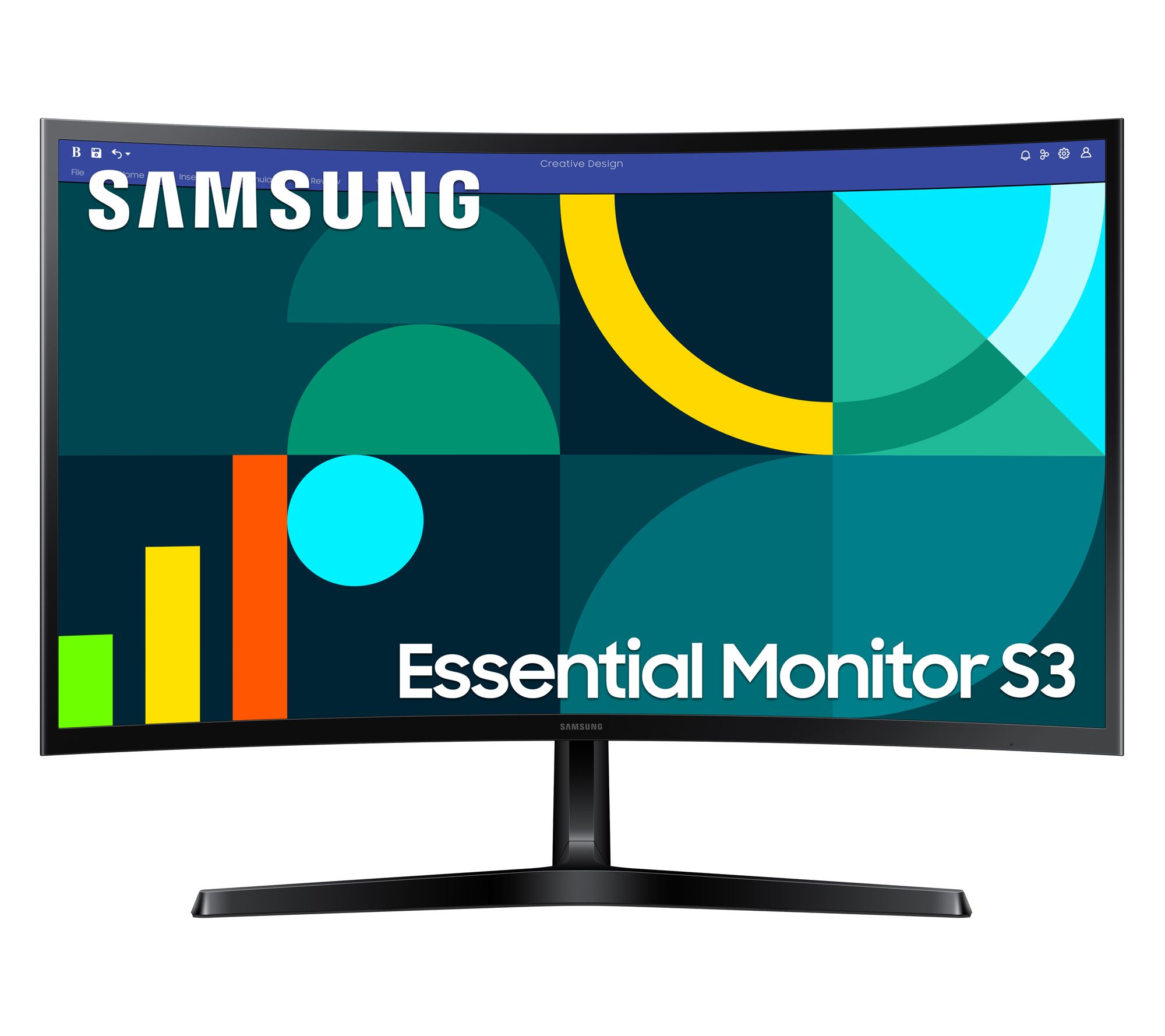 Samsung 27" Essential S3 Series FHD Curved Computer Monitor