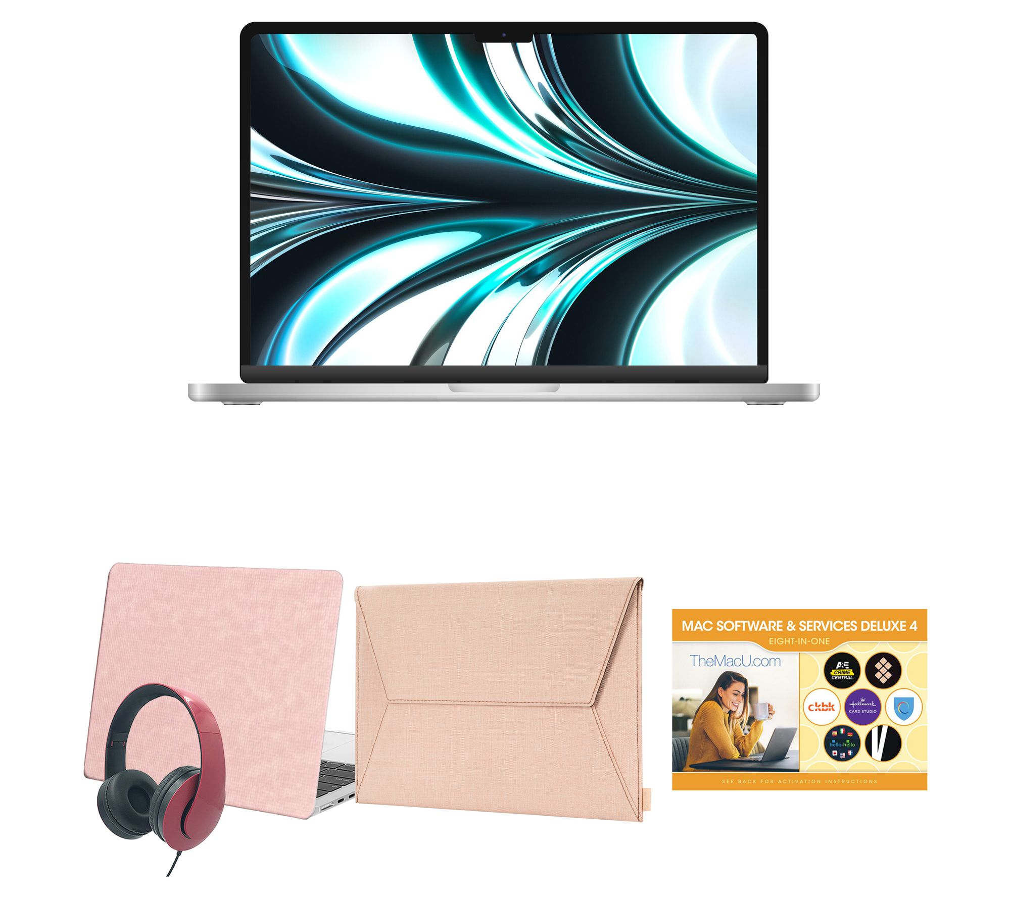 Apple MacBook Air 13" Laptop, M2 Chip w/ Incase Sleeve & Accs