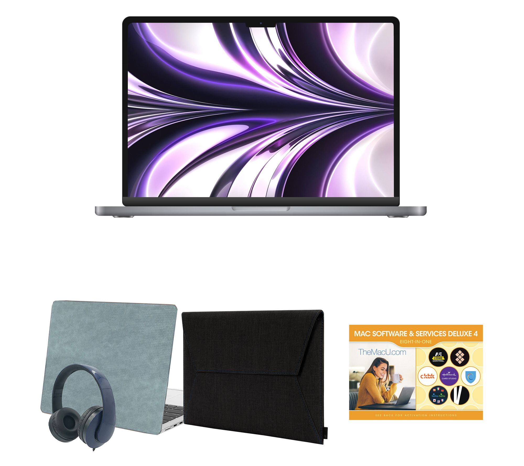 Apple MacBook Air 13" Laptop, M2 Chip w/ Incase Sleeve & Accs