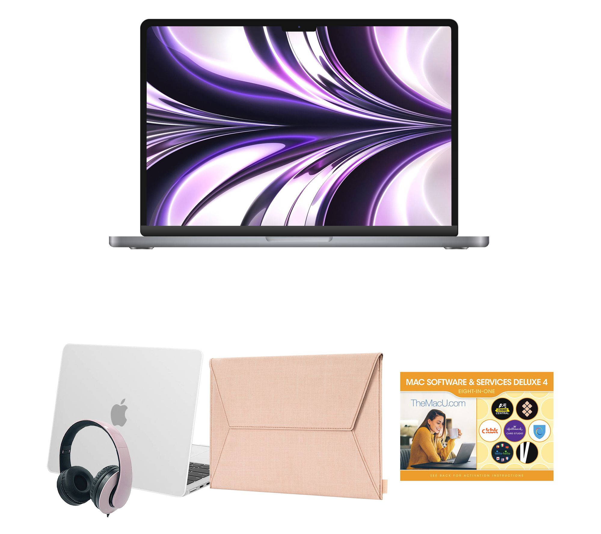 Apple MacBook Air 13" Laptop, M2 Chip w/ Incase Sleeve & Accs