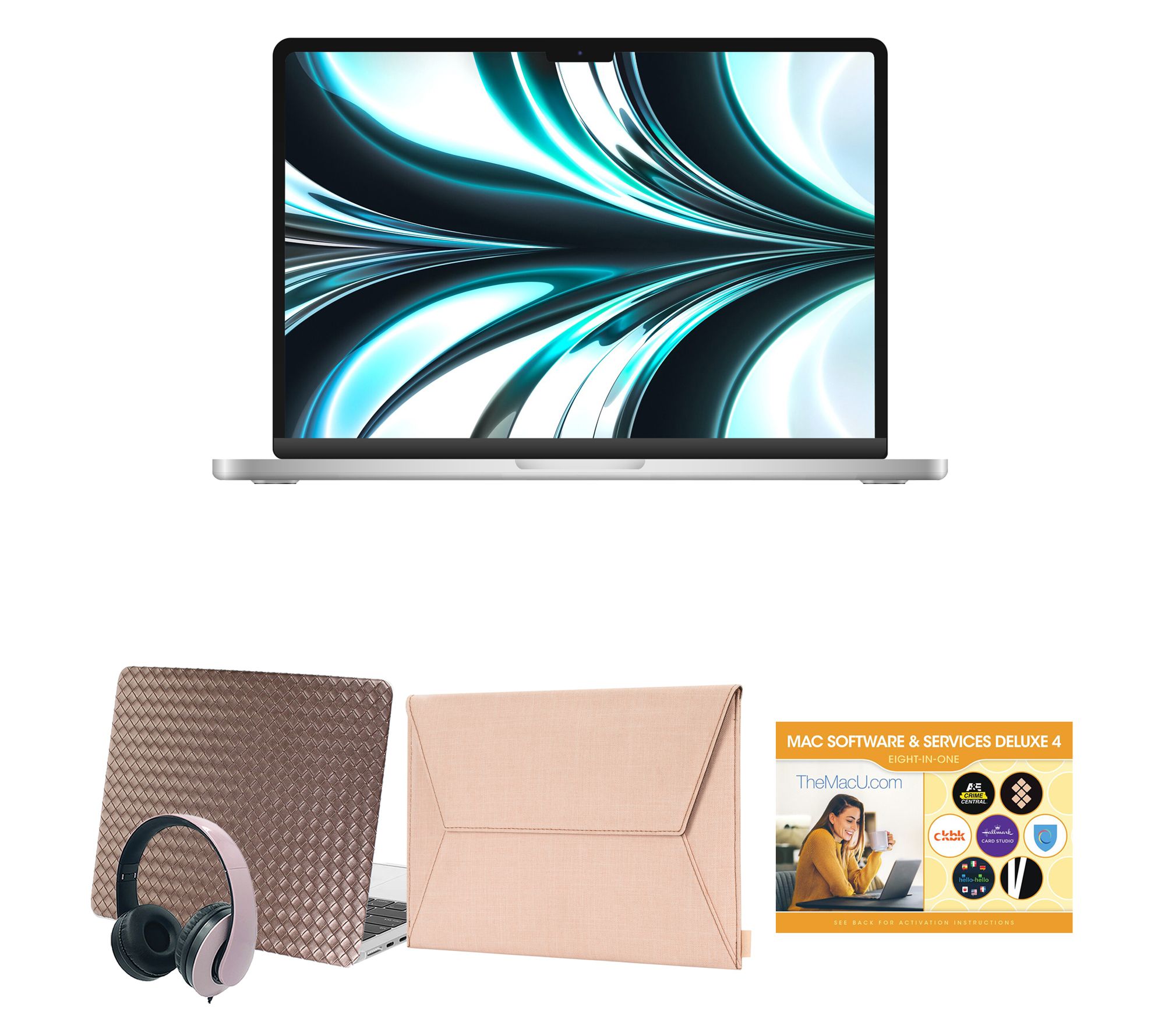 Apple MacBook Air 13" Laptop, M2 Chip w/ Incase Sleeve & Accs