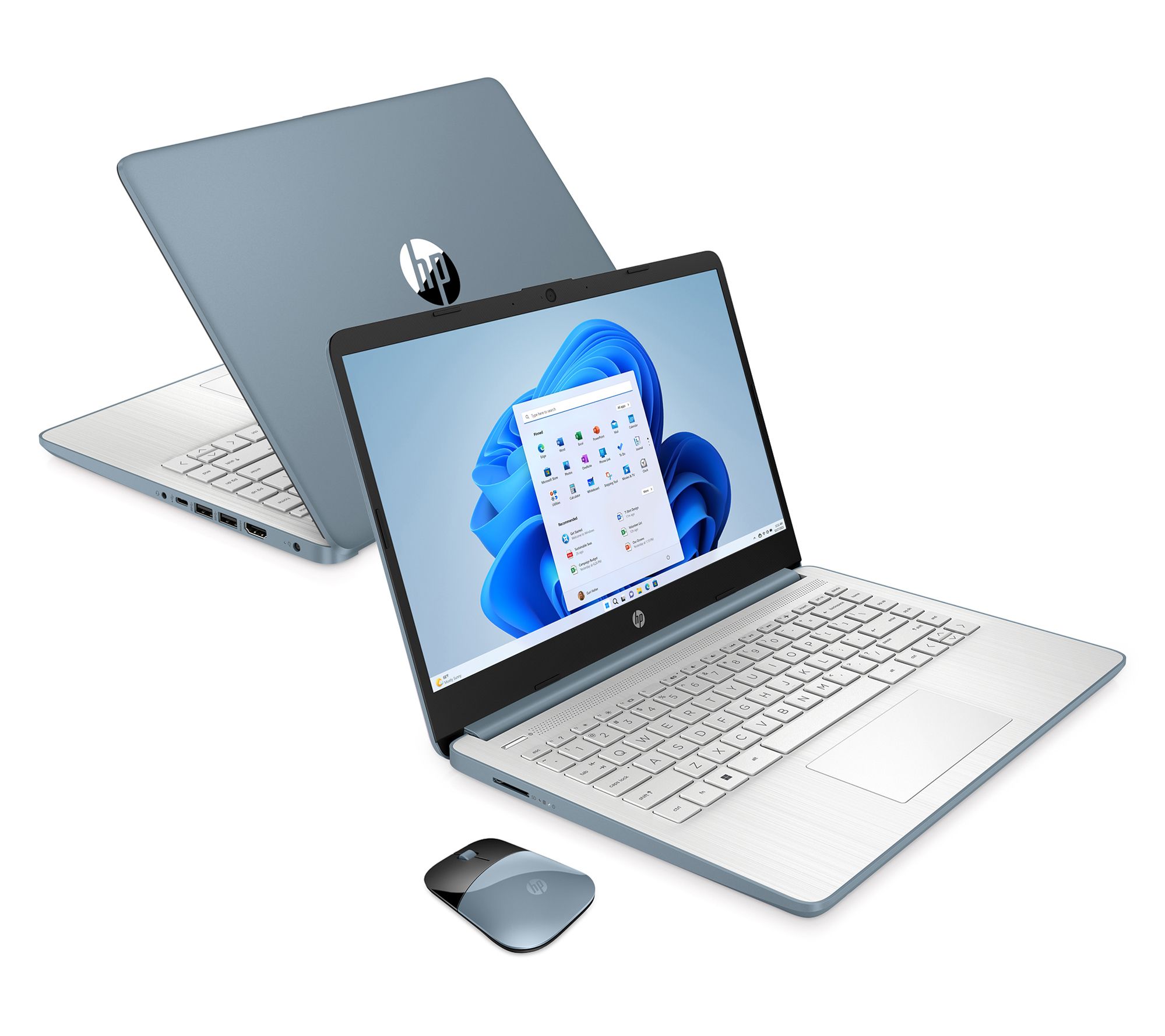 HP 14" Intel Touch Laptop 4GB 64GB SSD with MS365, Mouse & Voucher
