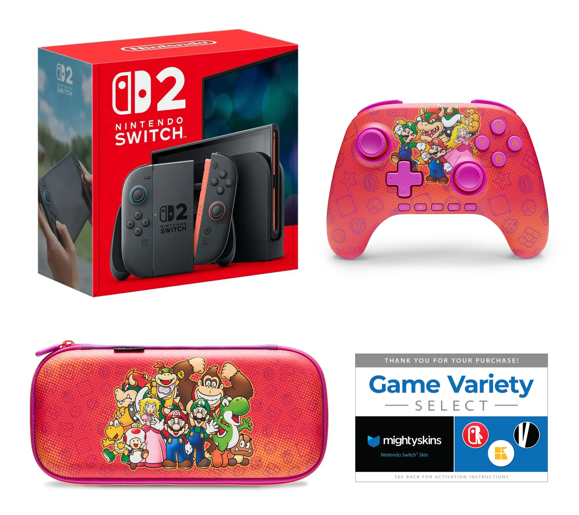 Mario Day Bundle: NSW2, Mario Controller + Case, Voucher